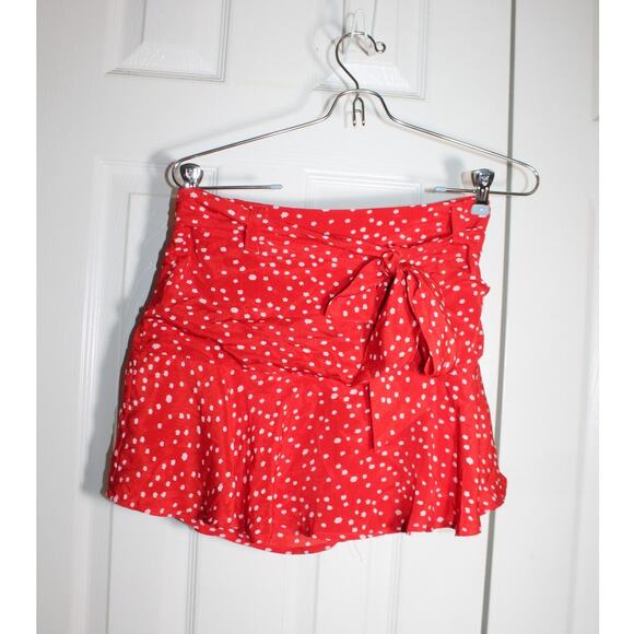 January & May Red Polka Dot Mini Skirt - Size M - Picture 4 of 4